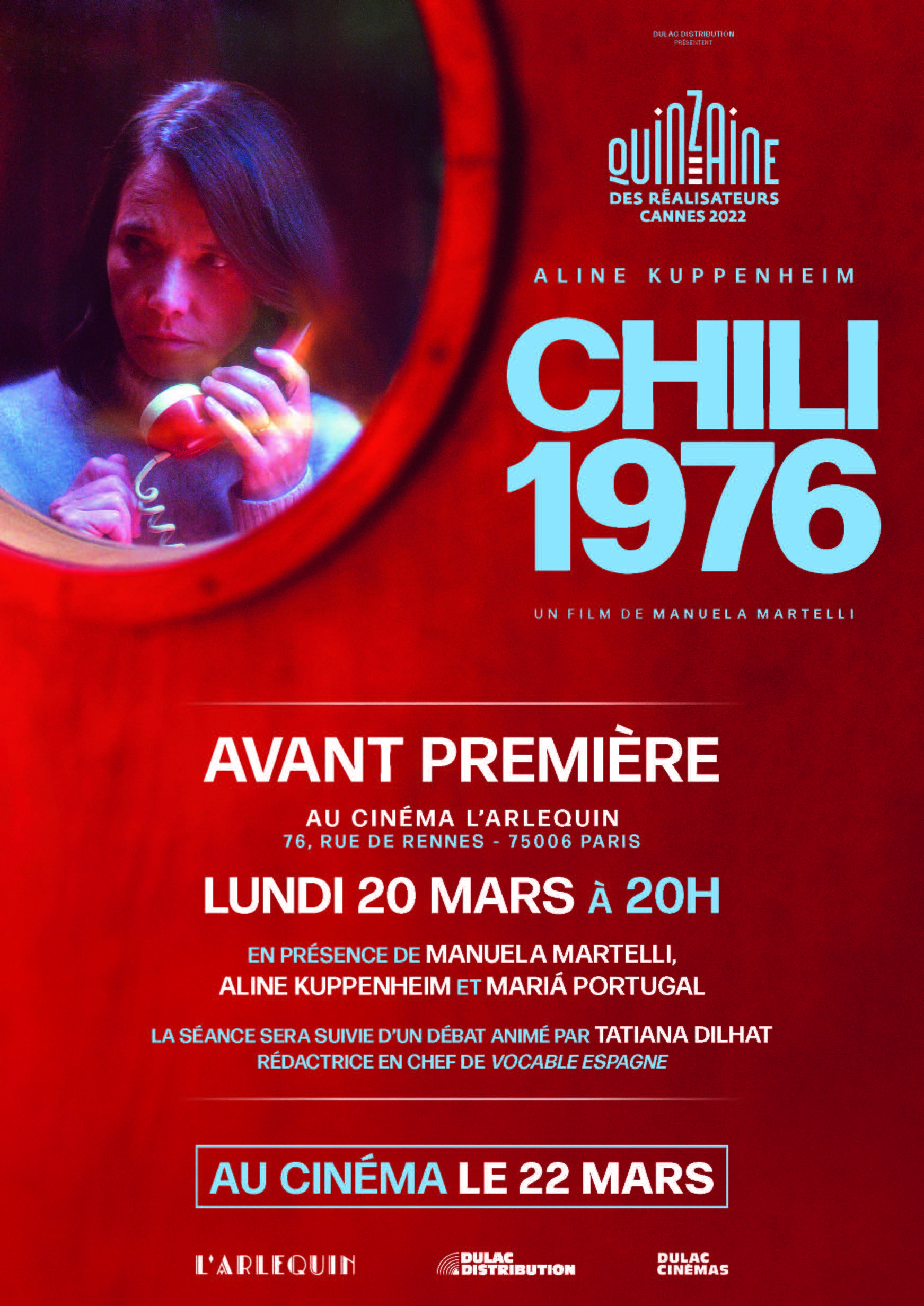 Avantpremière de CHILI 1976 en présence de la réalisatrice Manuela